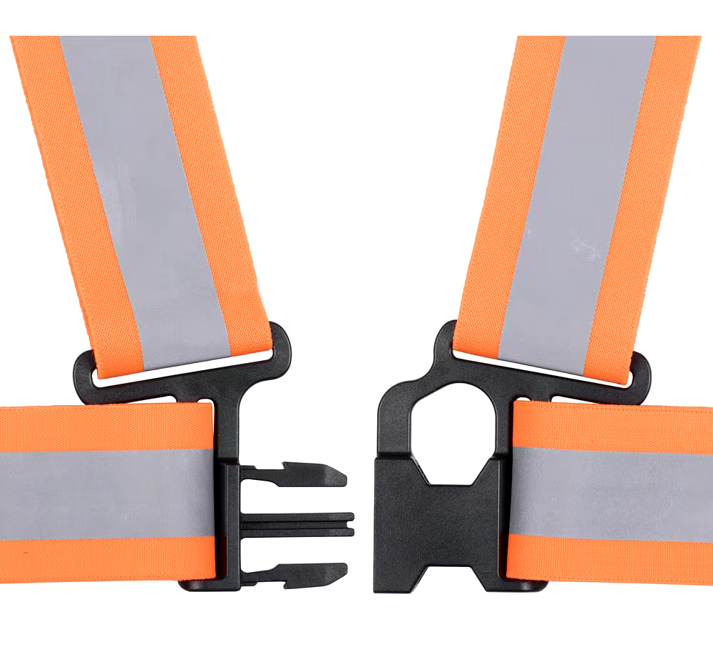 Terra Hi-Vis Safety Belt with Adjustable Waist and Chest Straps, One Size, Orange