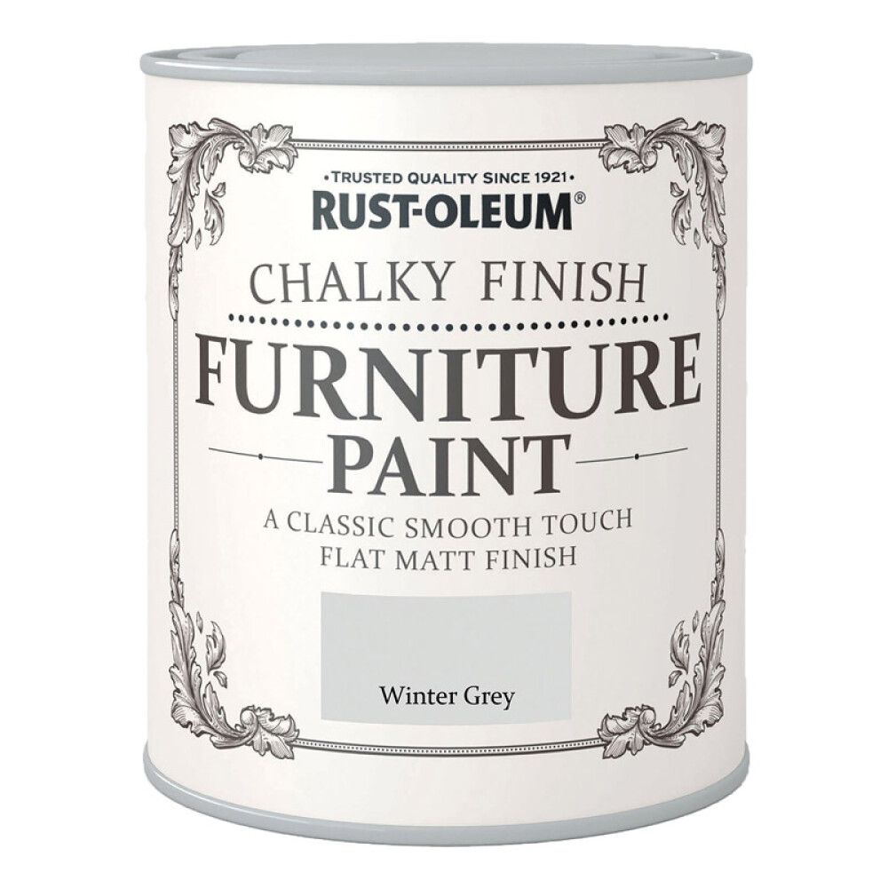 KALKMALING RUST-OLEUM FURNITURE PAINT WINTER GREY 750ML