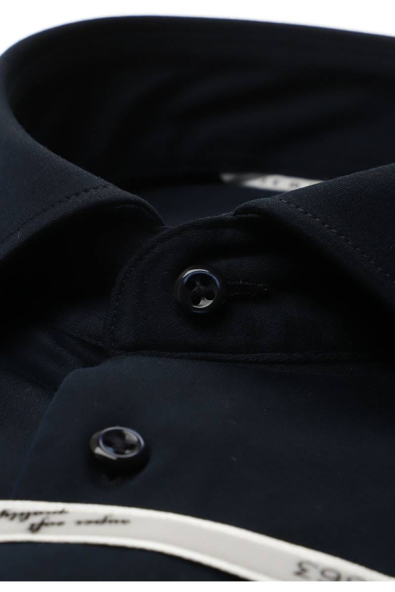 ETERNA 1863 Soft Tailoring Slim Fit Jerseyhemd dunkelblau, Einfarbig