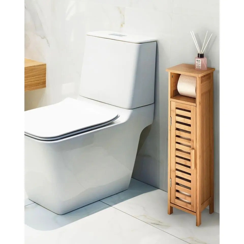 OLATHE - Toiletrolhouder - Lichthout - Bamboe