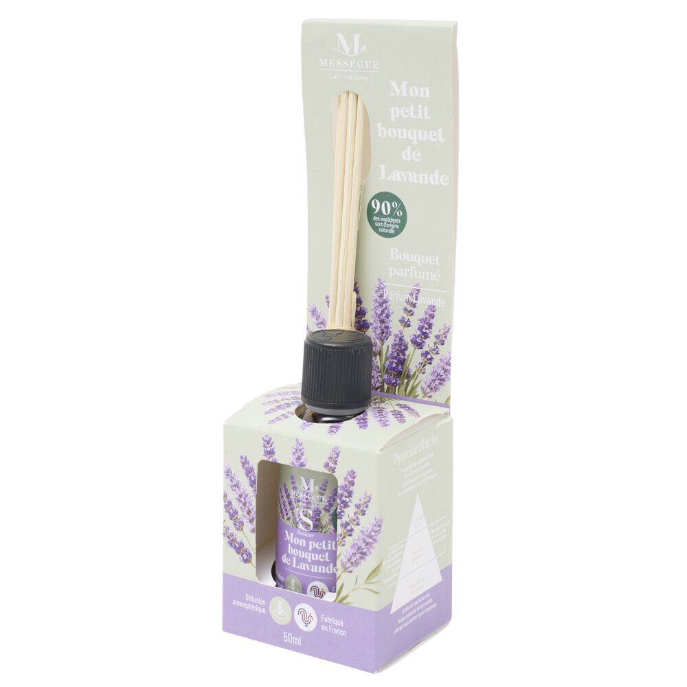 Diffuseur à bâtonnets Mességué Petit Bouquet Lavande 50ml