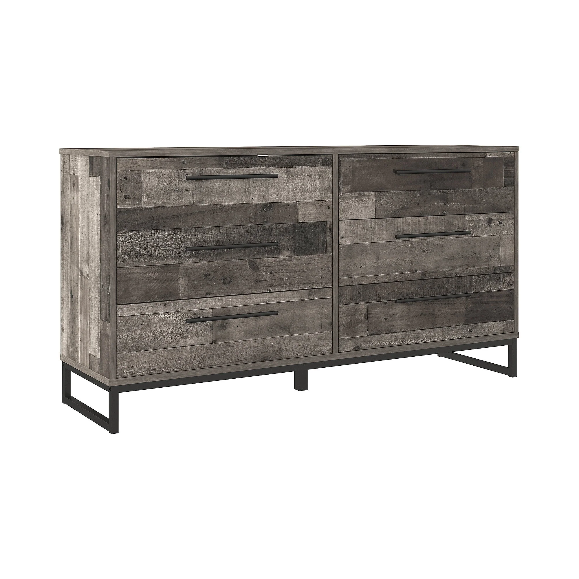 Signature Design by Ashley Neilsville Multi Gray 6 Drawer Dresser