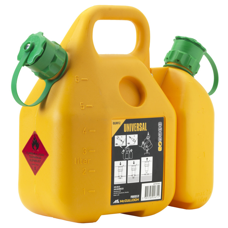 Jerrycan double 6   2,5 L MCCULLOCH