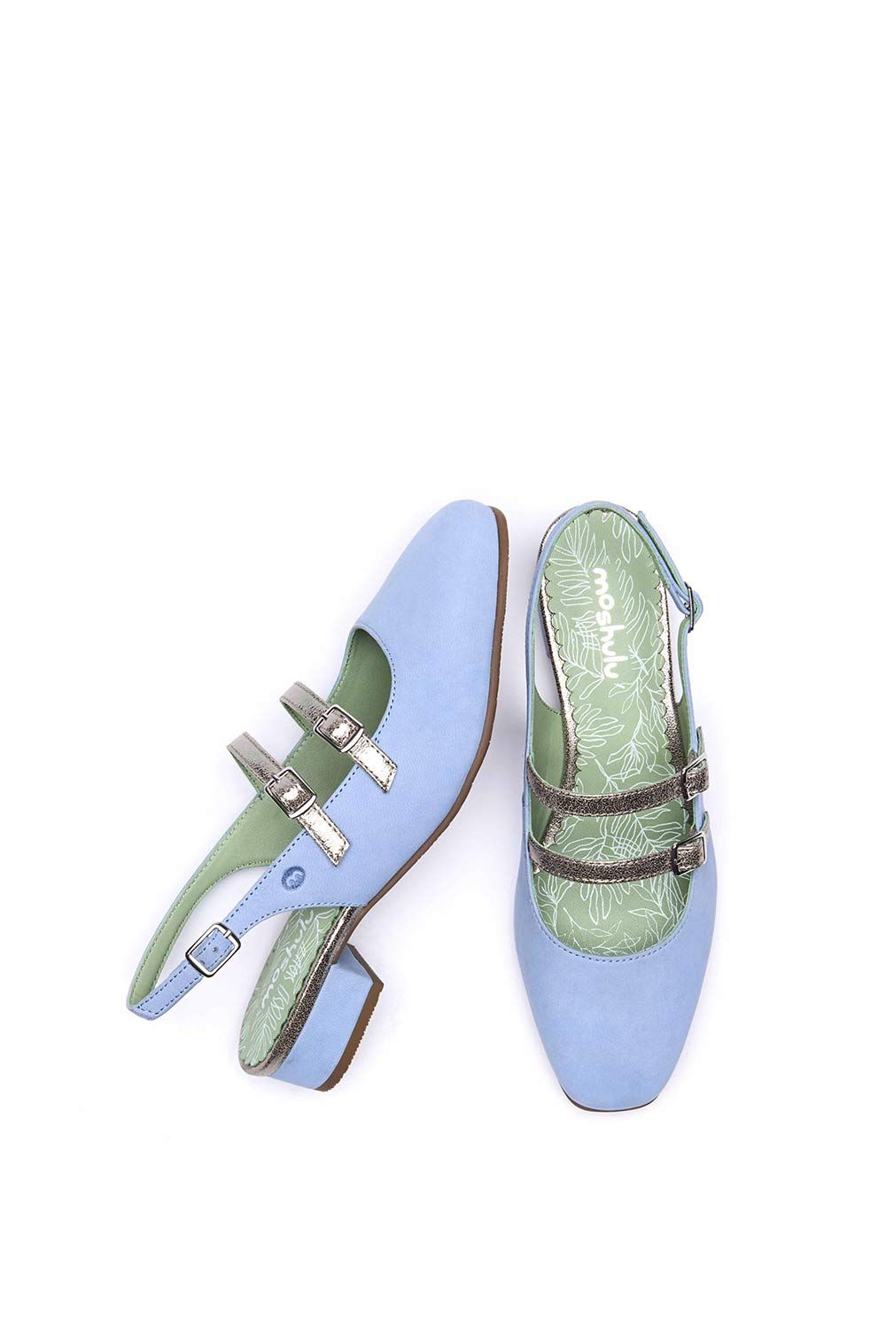 Moshulu Haruka' Two-toned Slingback Shoes