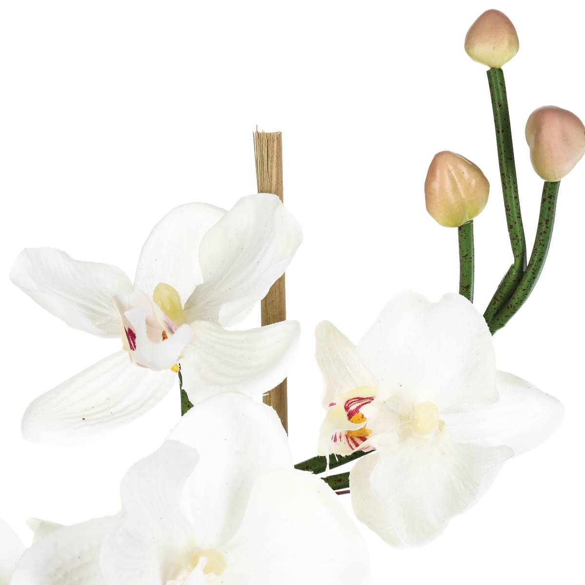 Artificial orchid arrangement Glass vase, H.37 cm