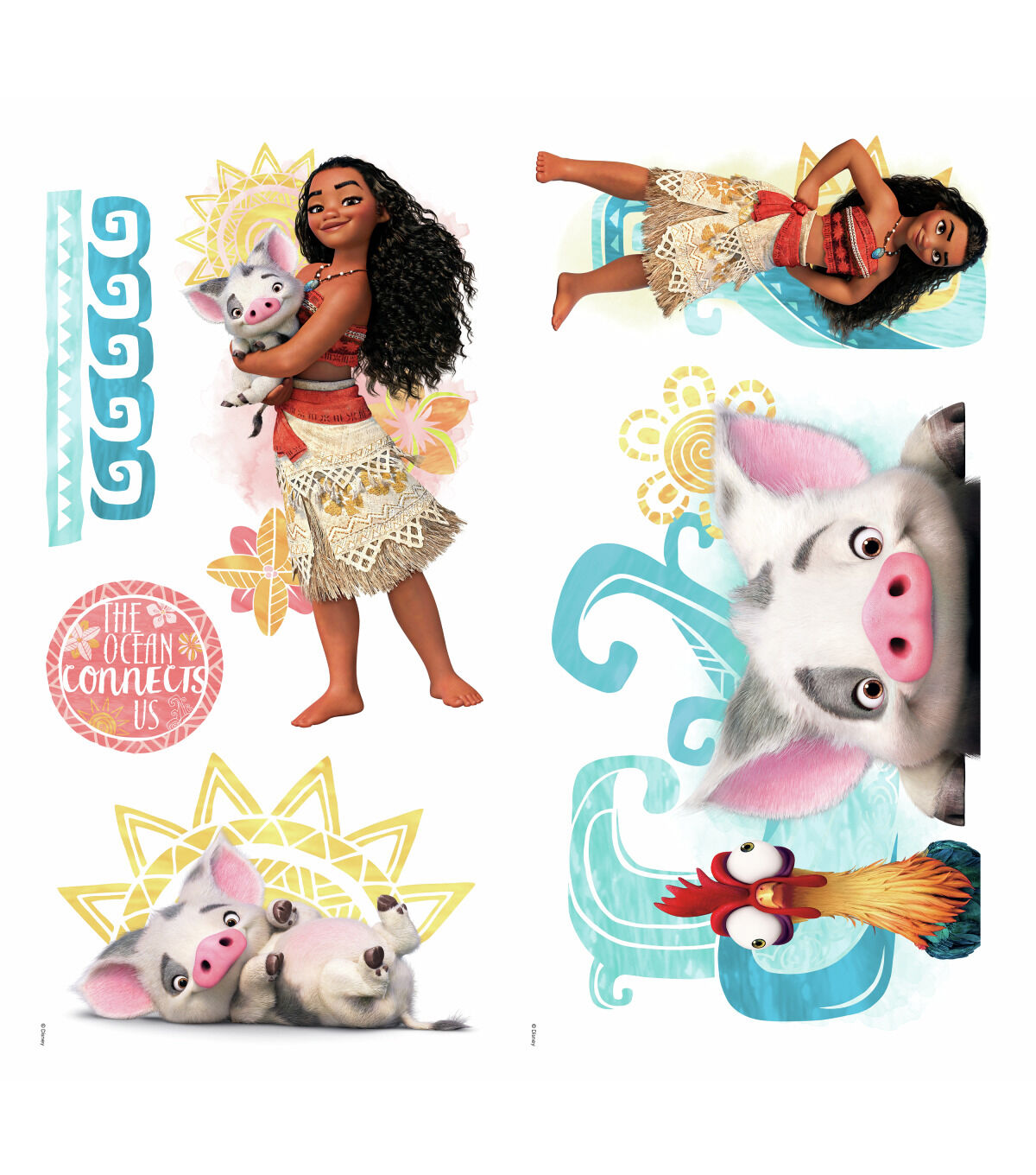 RoomMates Wall Decals Disney Moana and Friends