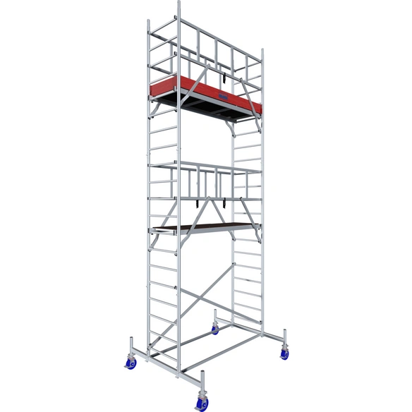 Fahrgerüst »ProTec«, Arbeitshöhe: 6,30 m, max. 200 kg/m², Aluminium
