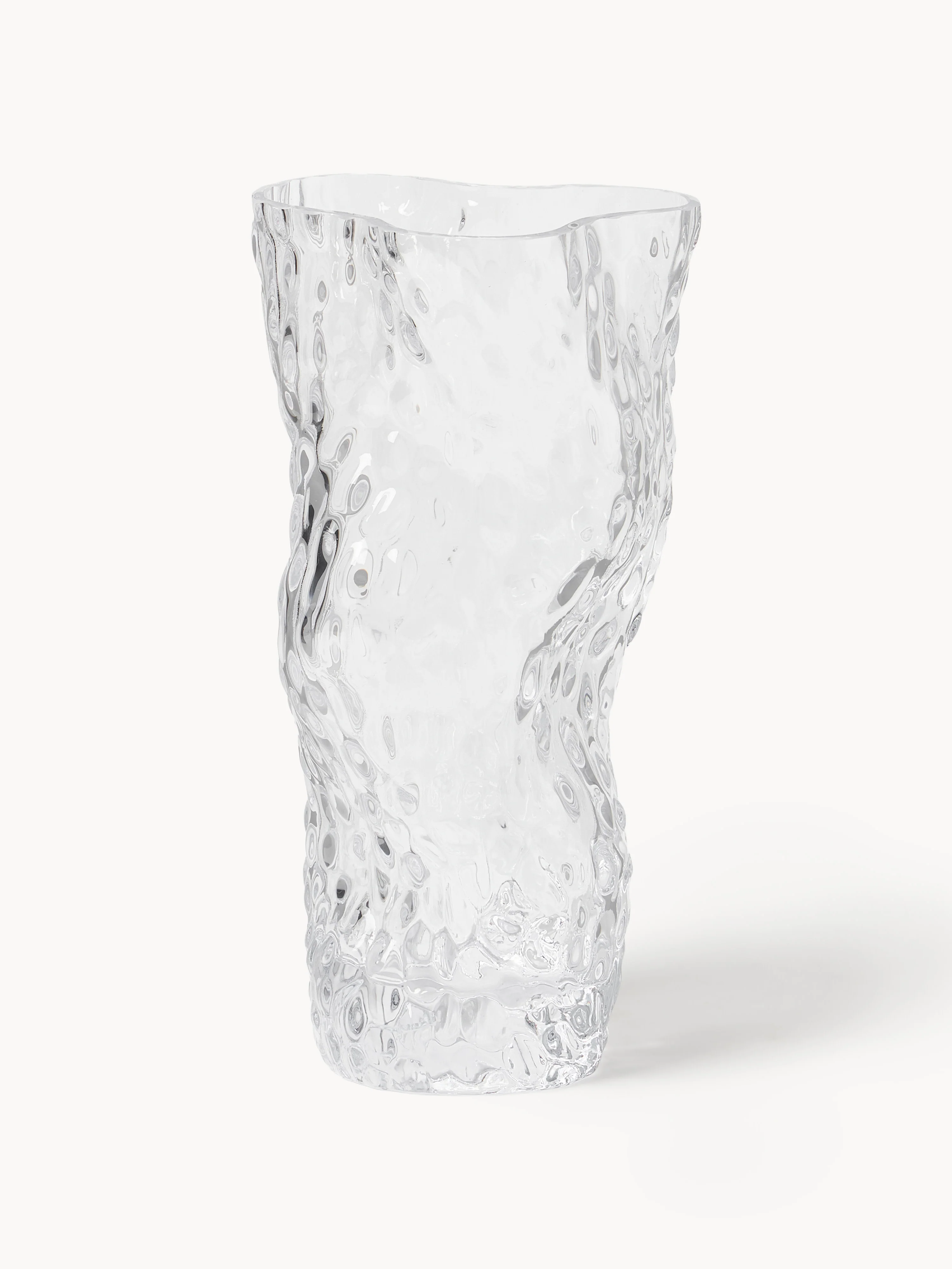 Mundgeblasene Glas-Vase Ostrea Rock, H 30 cm