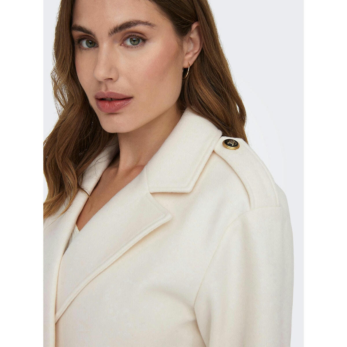 Manteau droit boutonné
