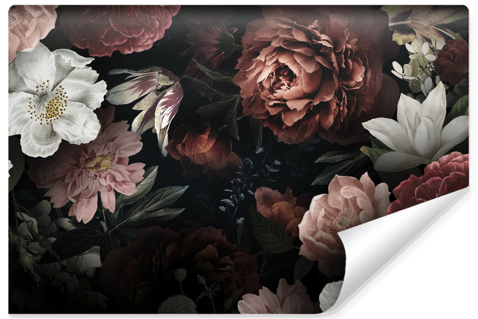 Fototapeta Piwonie Róże W Stylu Glamour 90x60cm