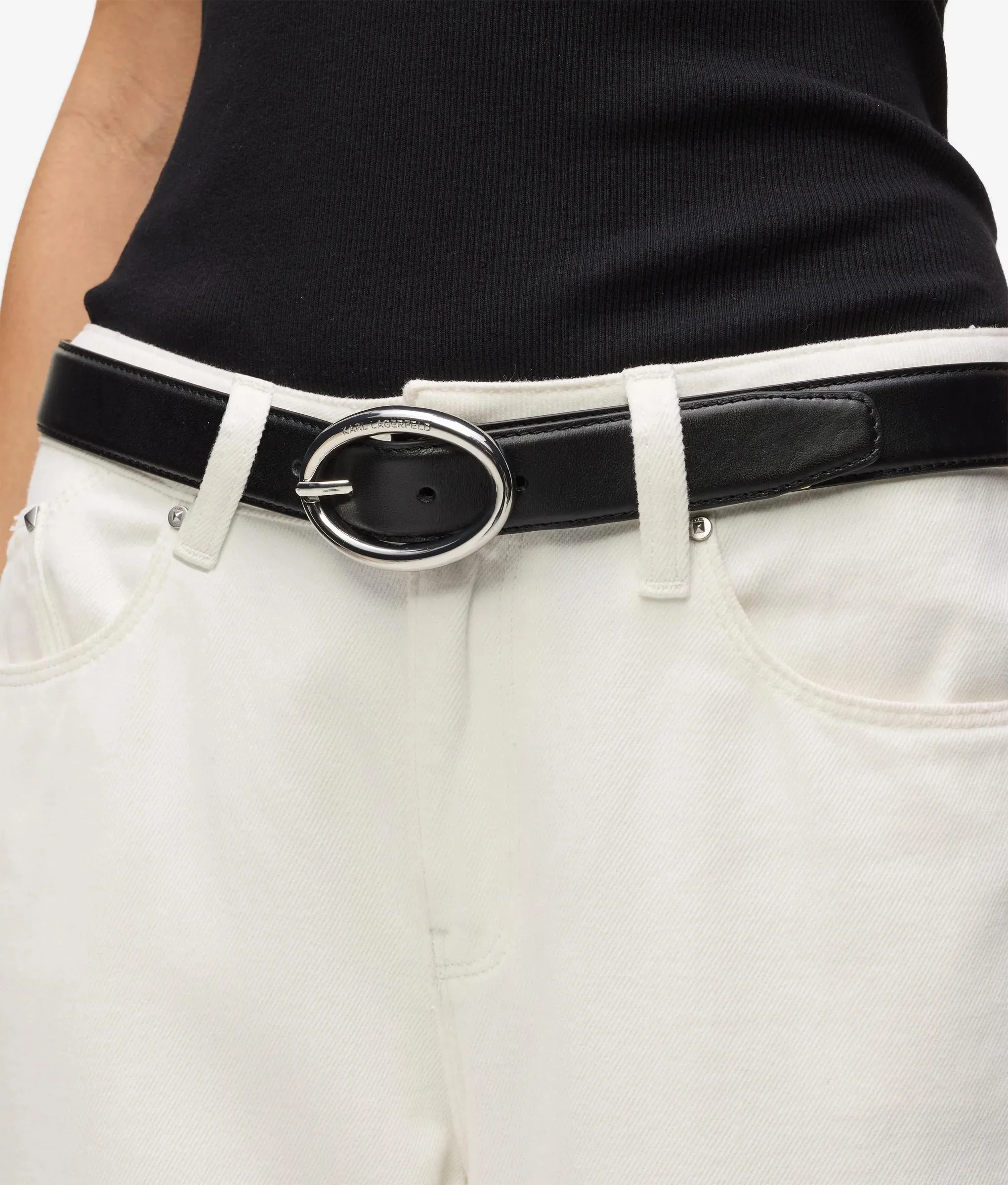 Ceinture à boucle ovale