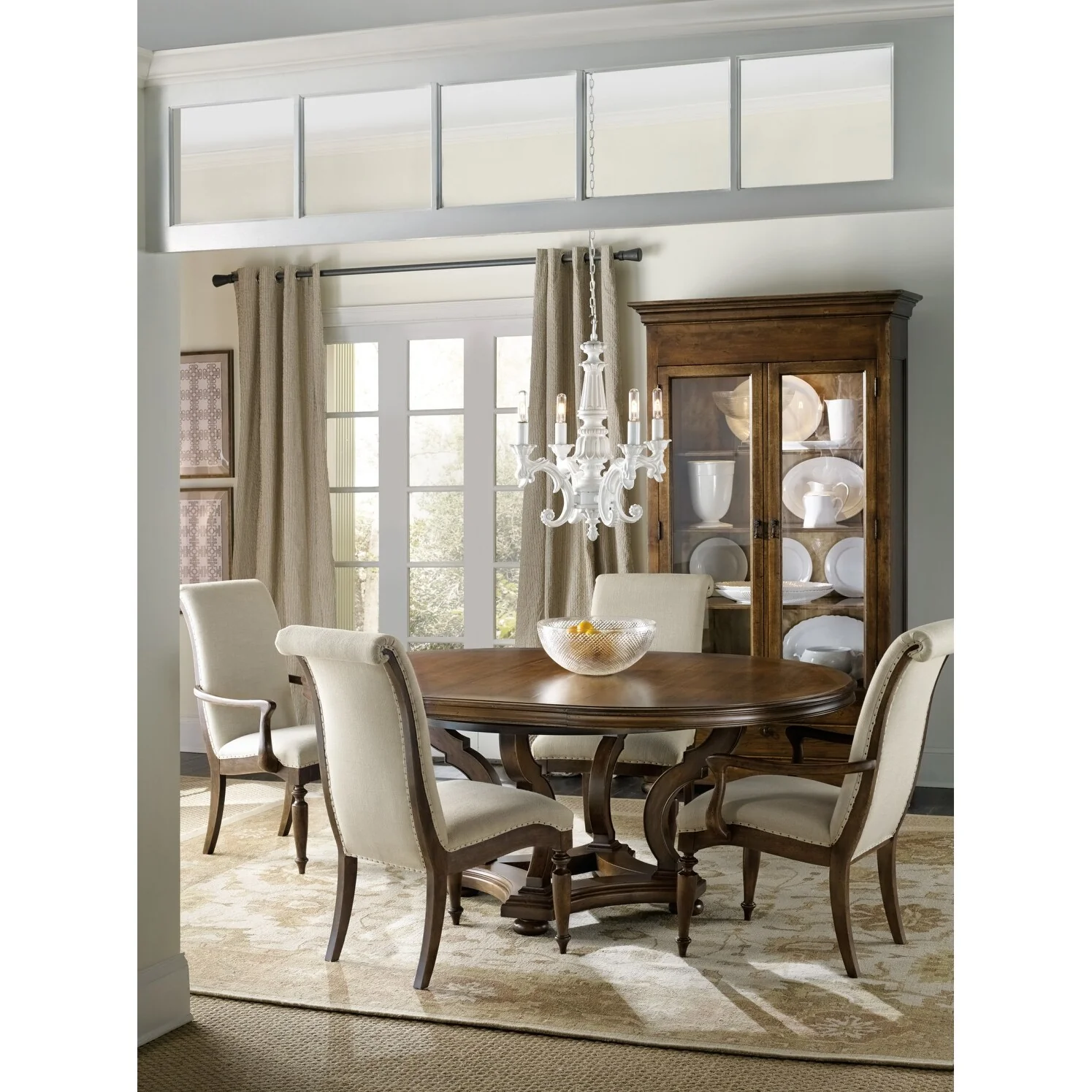 Hooker Furniture Archivist 26 Wide French Style Upholstered Dining