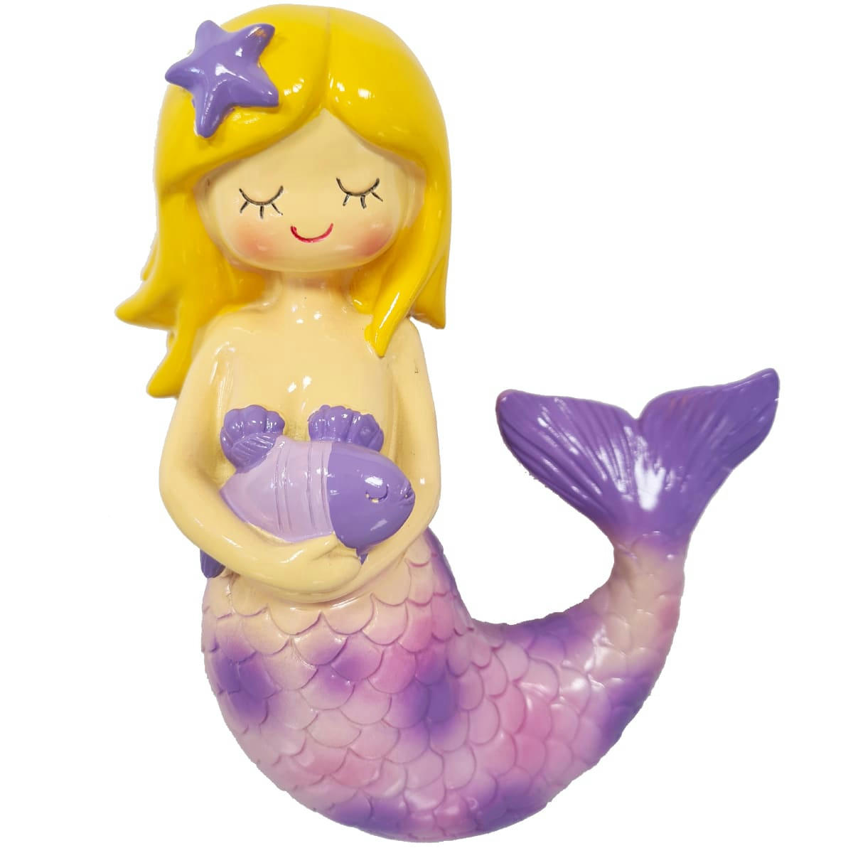 - Tirelire sirène violette