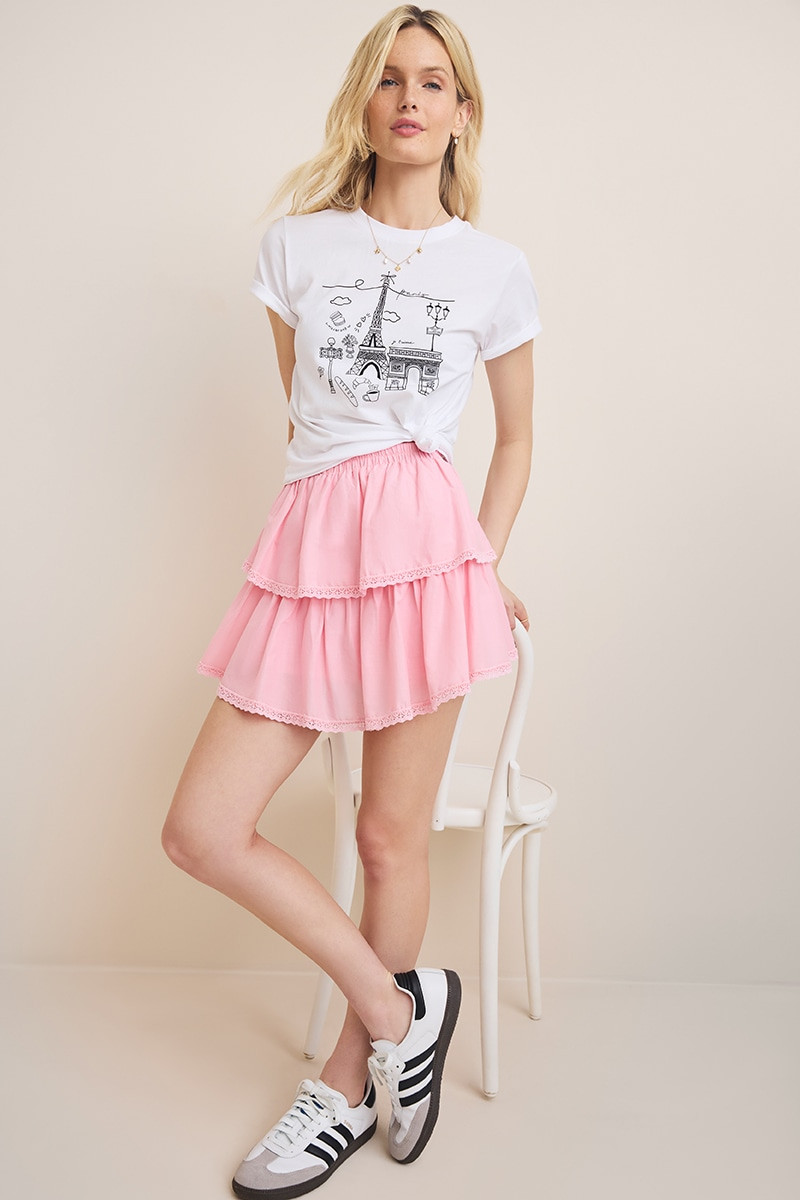 Sasha Tiered Flippy Skirt