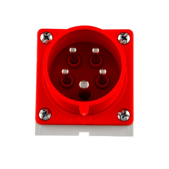 CEE-Wandgerätestecker, 400 V, Weiß