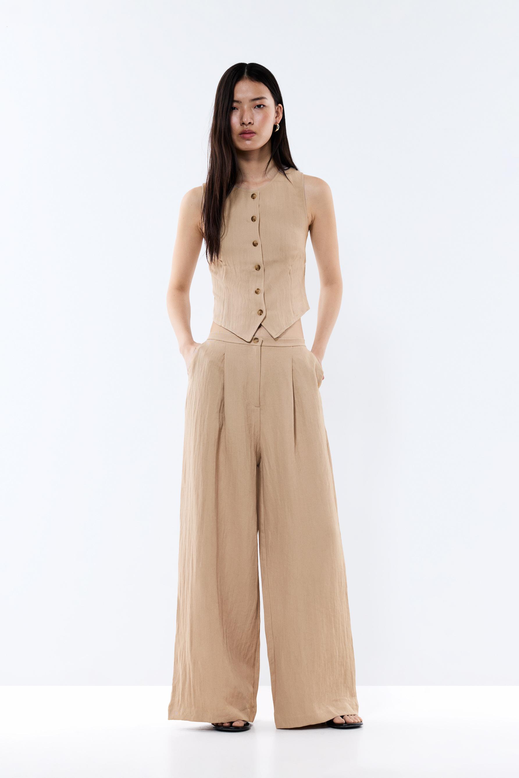 Pantalón wide leg fluido