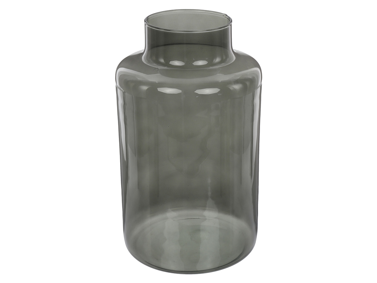 Wazon szklany 25 cm szary