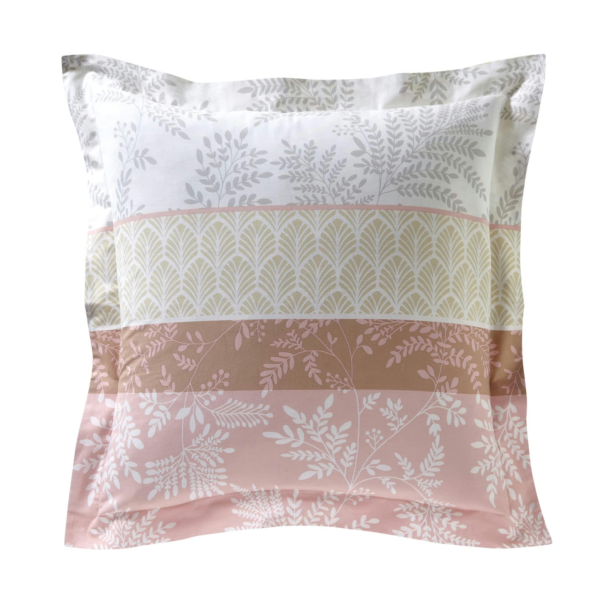 BRANCHETTE - Taie d'oreiller 65x65 rose en coton