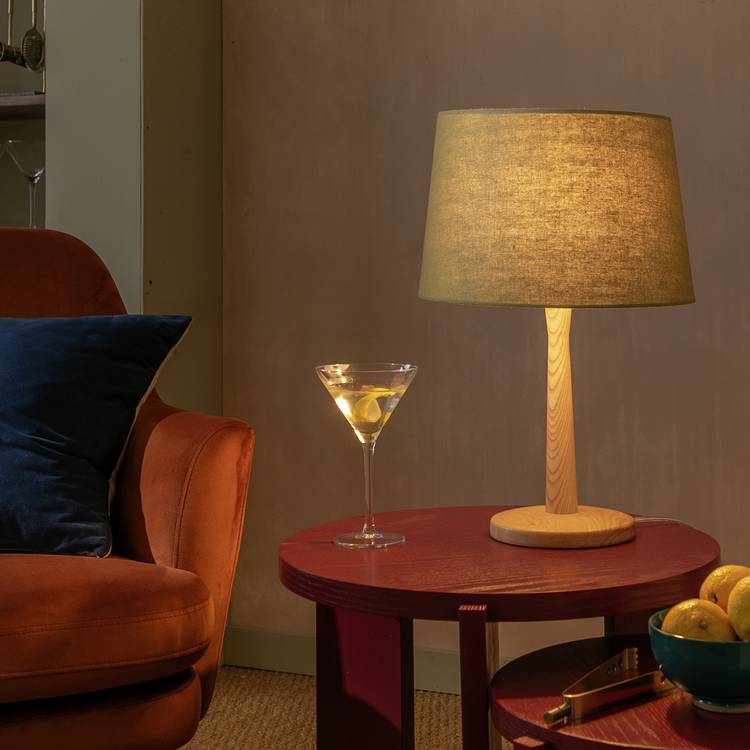 Habitat Green Textured Easy Fit Lampshade - 30cm