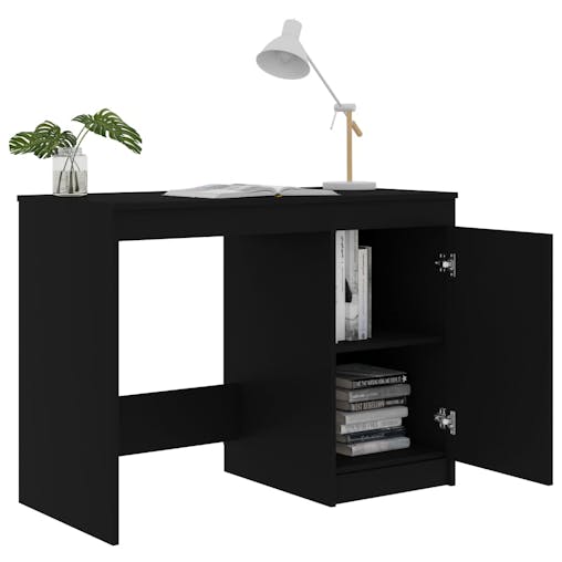 NNEVL Desk Black 100x50x76 cm Chipboard