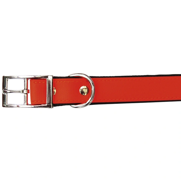 Hundehalsband, Größe: 60 cm, Biothane, neonorange