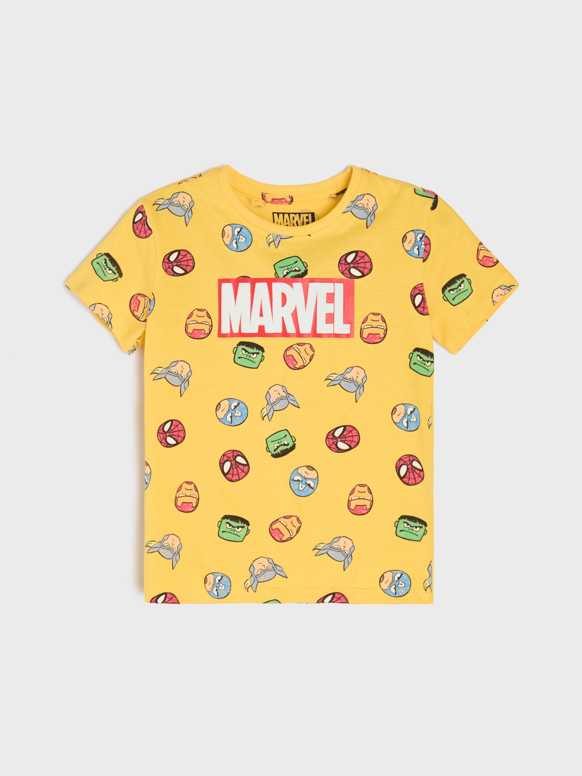 Bawełniana piżama dwuczęściowa z nadrukiem Marvel