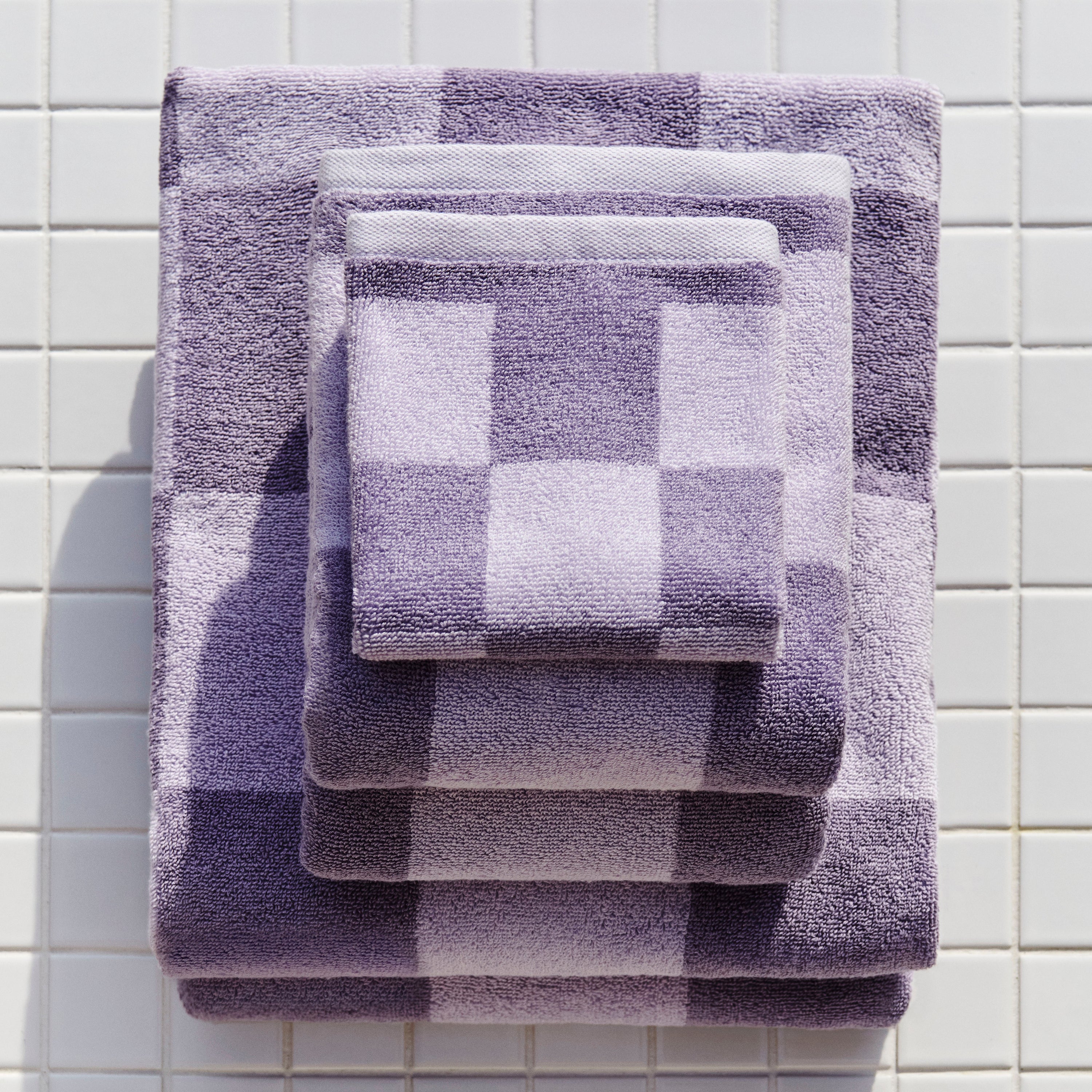 HAY Check Gastendoek - Lavendel