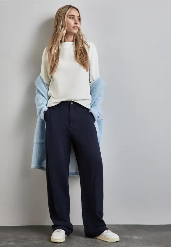 Turtleneck Struktur-Shirt