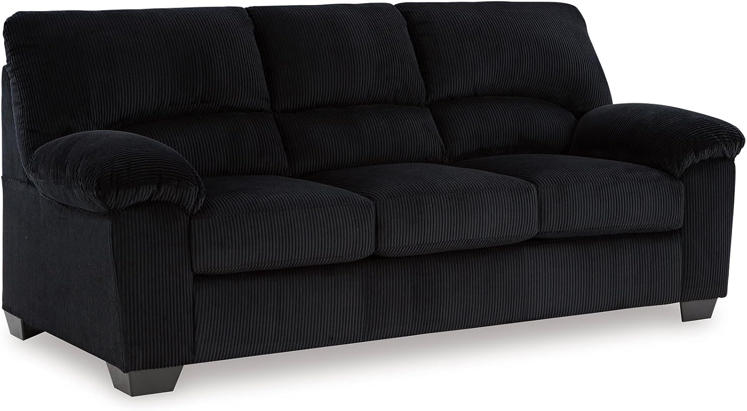 Signature Design by Ashley SimpleJoy Modern Sofa for Living Room, Black