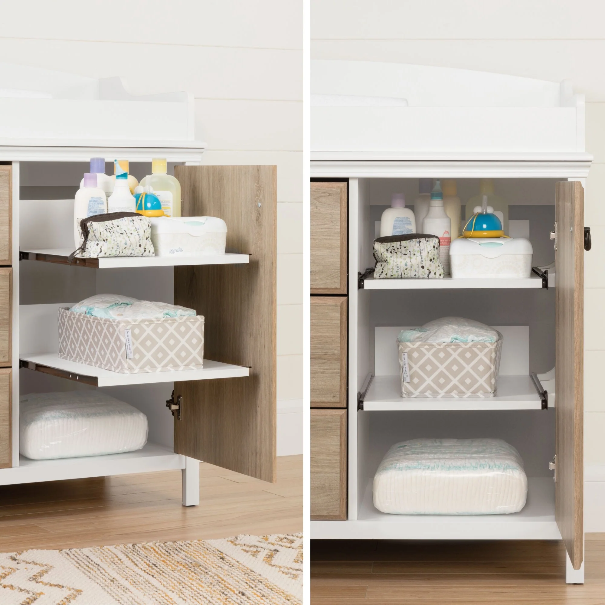 South Shore Catimini Changing Table with a Removable Changing Station.