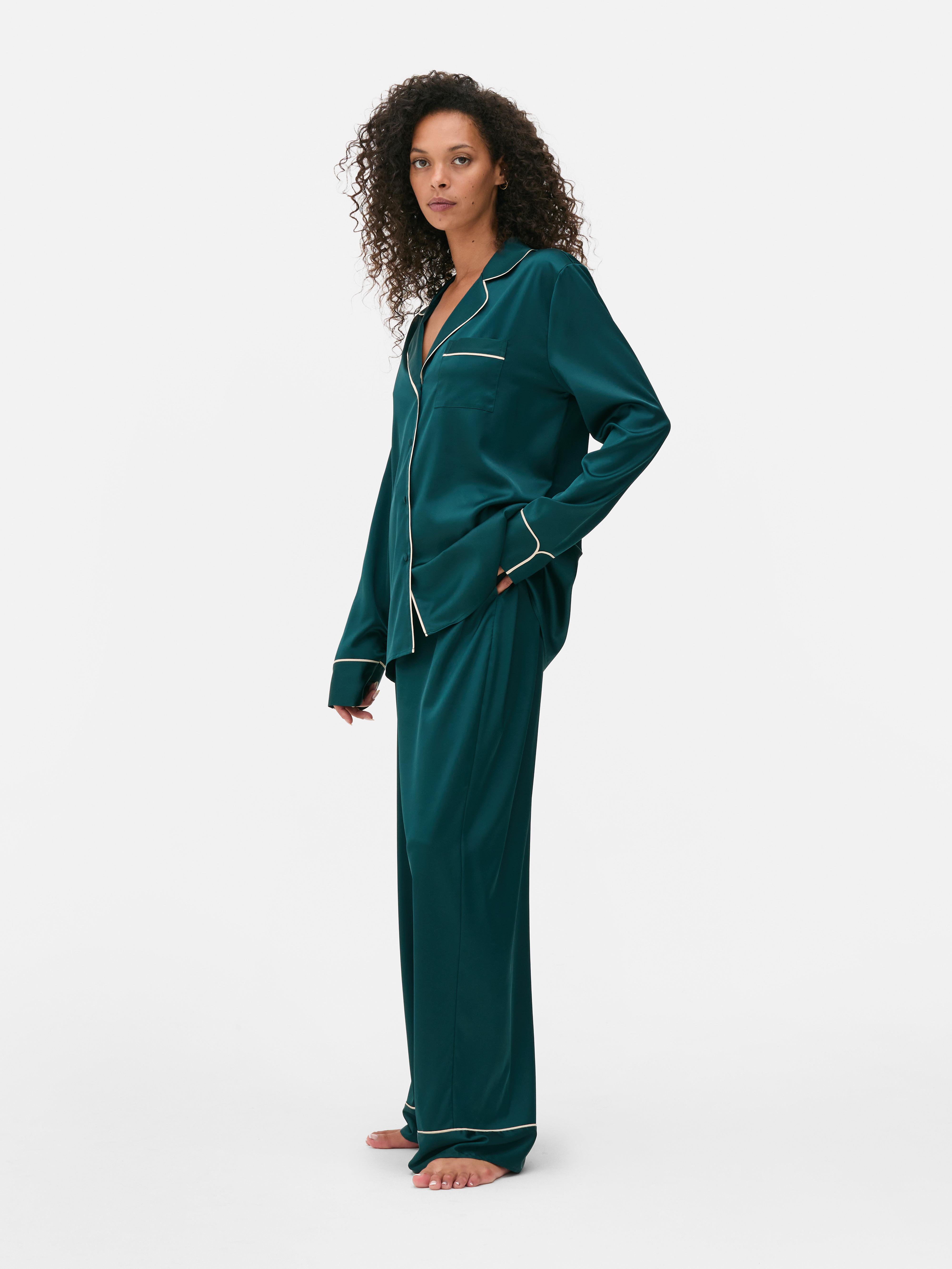 Satin Boyfriend Pajamas