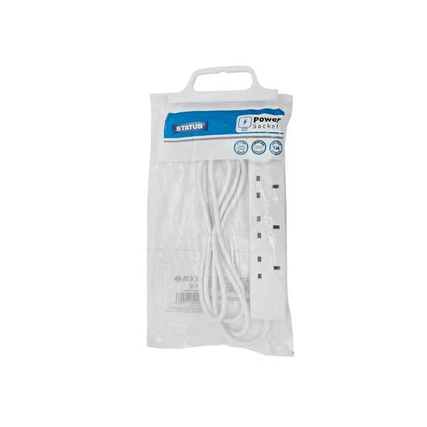 Status 4 Gang Extension Lead 1 Metre