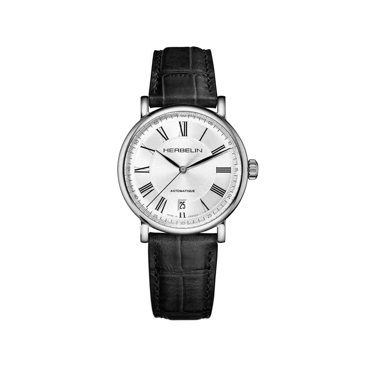 INSPIRATION – AUTOMATIQUE – ACIER & CUIR NOIR