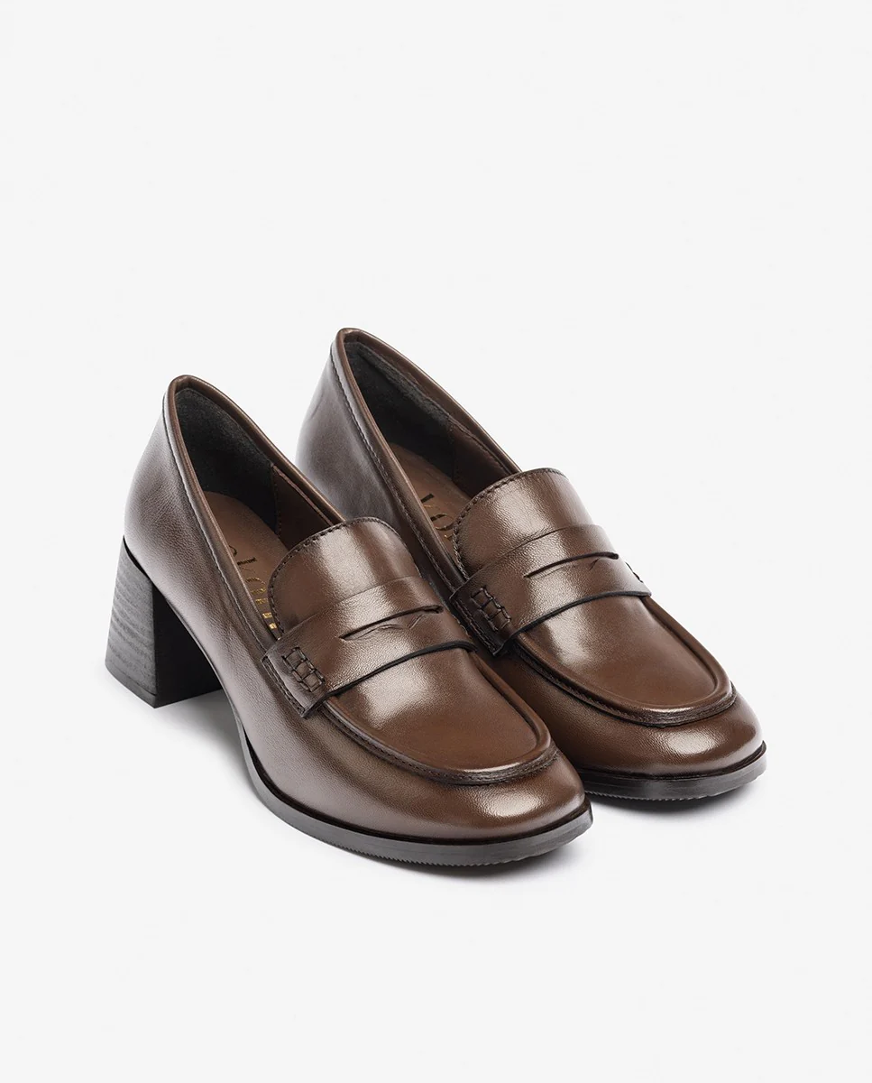 Zapato de tacón LUNA-001 marrón
