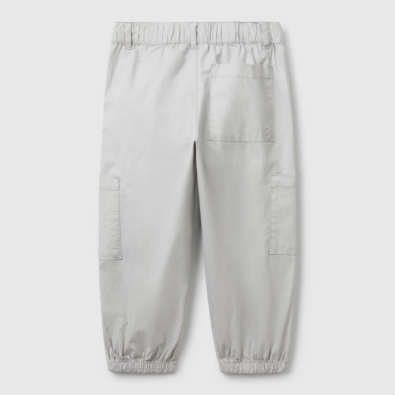 Parachute trousers in stretch cotton