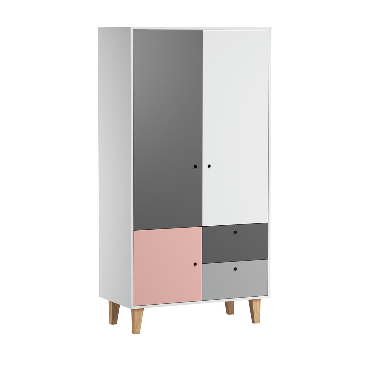 CONCEPT - Armoire 2 portes rose
