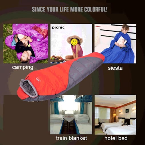 NNETM Lightweight Mummy Sleeping Bag for Camping & Travel