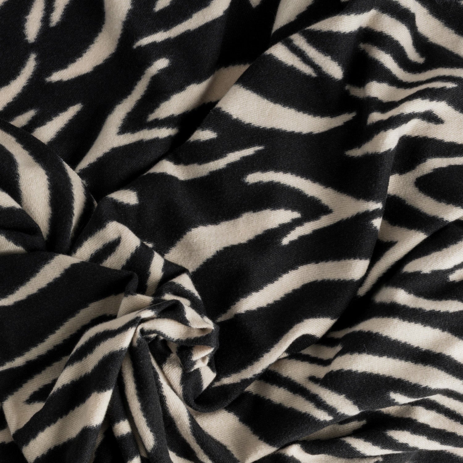 Etole TEXTO noire motif zèbre beige
