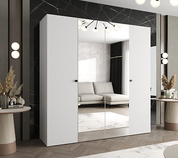 Armoire Parma 2 a portes battantes H. 202 x L.200 x P. 52, 4 portes