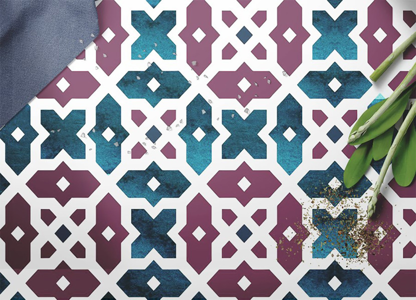 Dywan winylowy Geometryczne kształty 60 x 90 cm