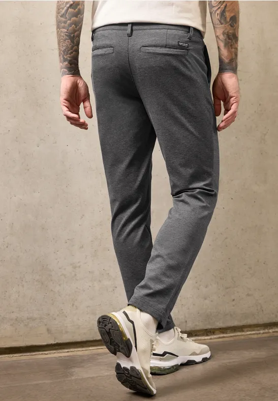 Chino aus elastischem Jersey mit Flexbund