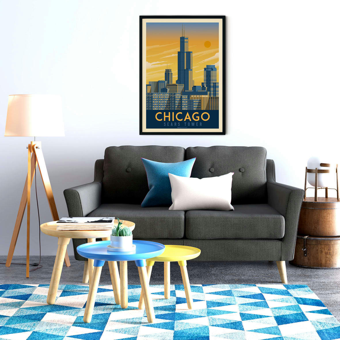 - Affiche Chicago  50x70 cm