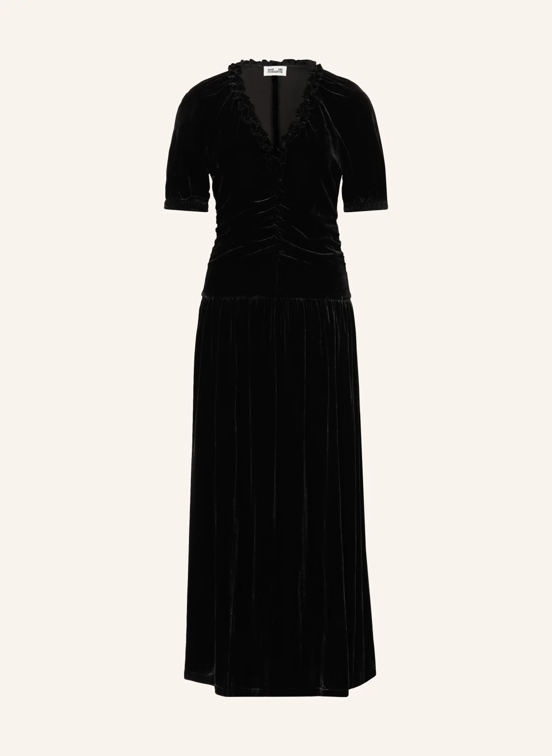 BAUM UND PFERDGARTEN Samtkleid ABELLINE mit Rüschen