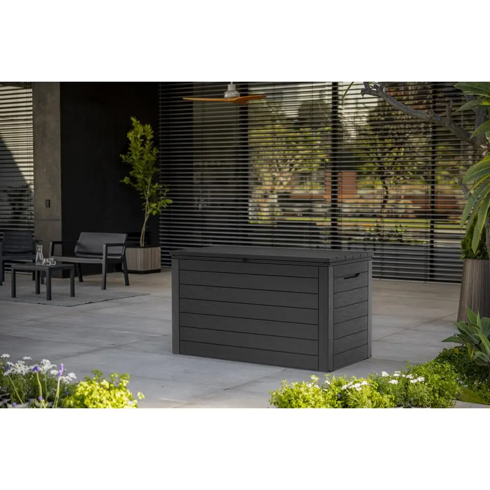 Keter Ontario Opbergbox - 570L - 129x67.4x73.7cm - Grafiet