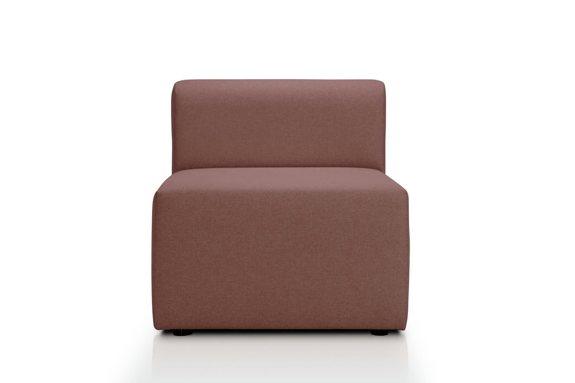 CENTAURI - Chauffeuse 1 place  en tissu rose foncé