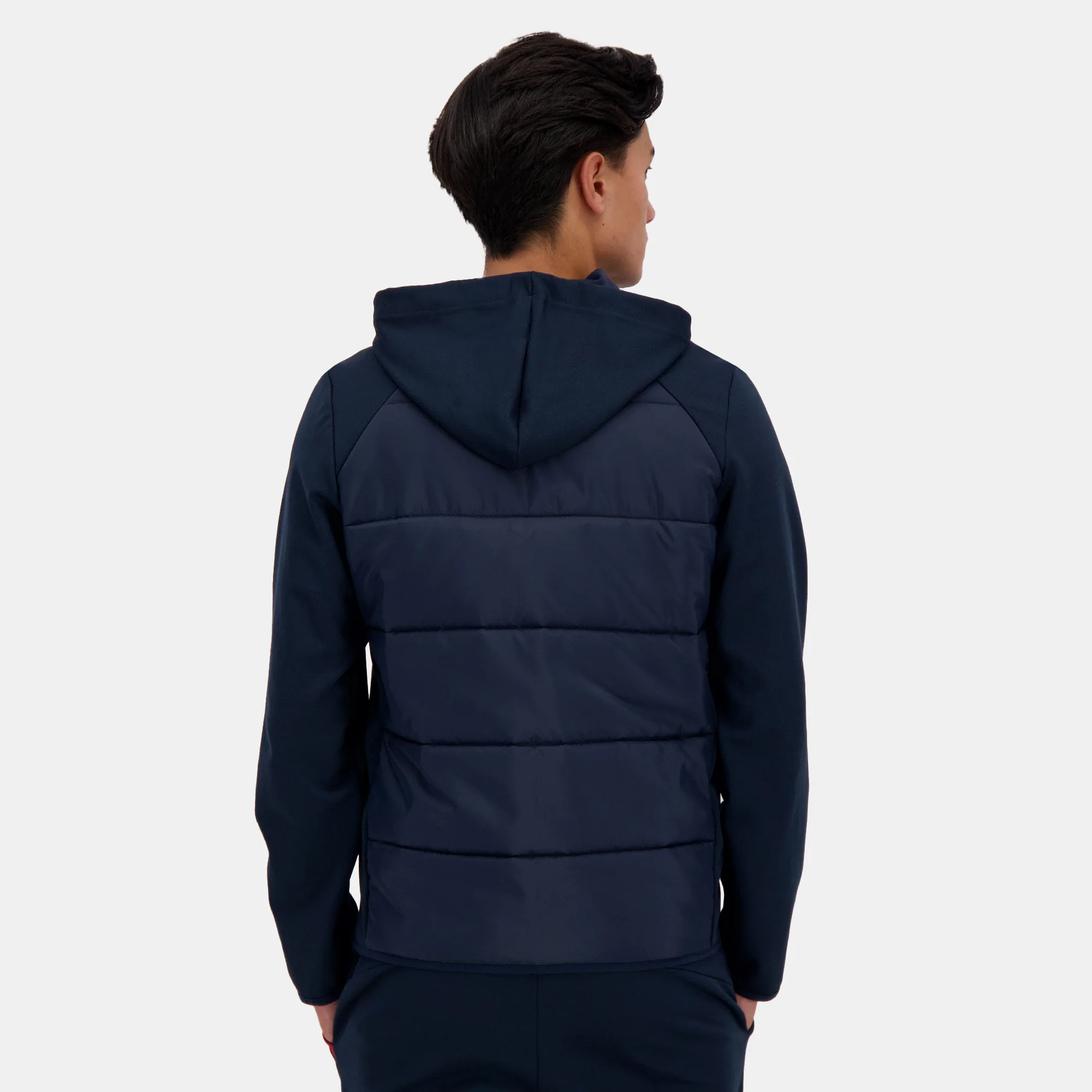 Sweat zippé à capuche Homme Tricolore