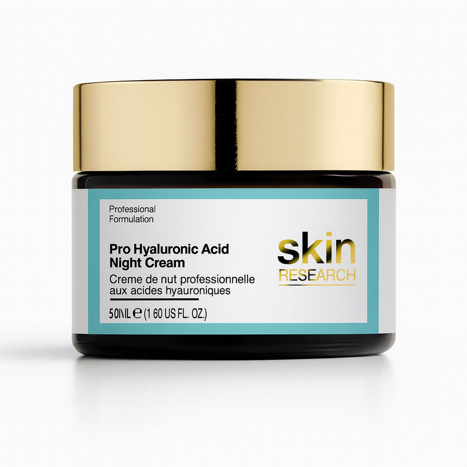 Skin Research Advanced Pro Hyaluronic Acid Anti-Ageing Night Cream 50ml for Hydration and Plumping