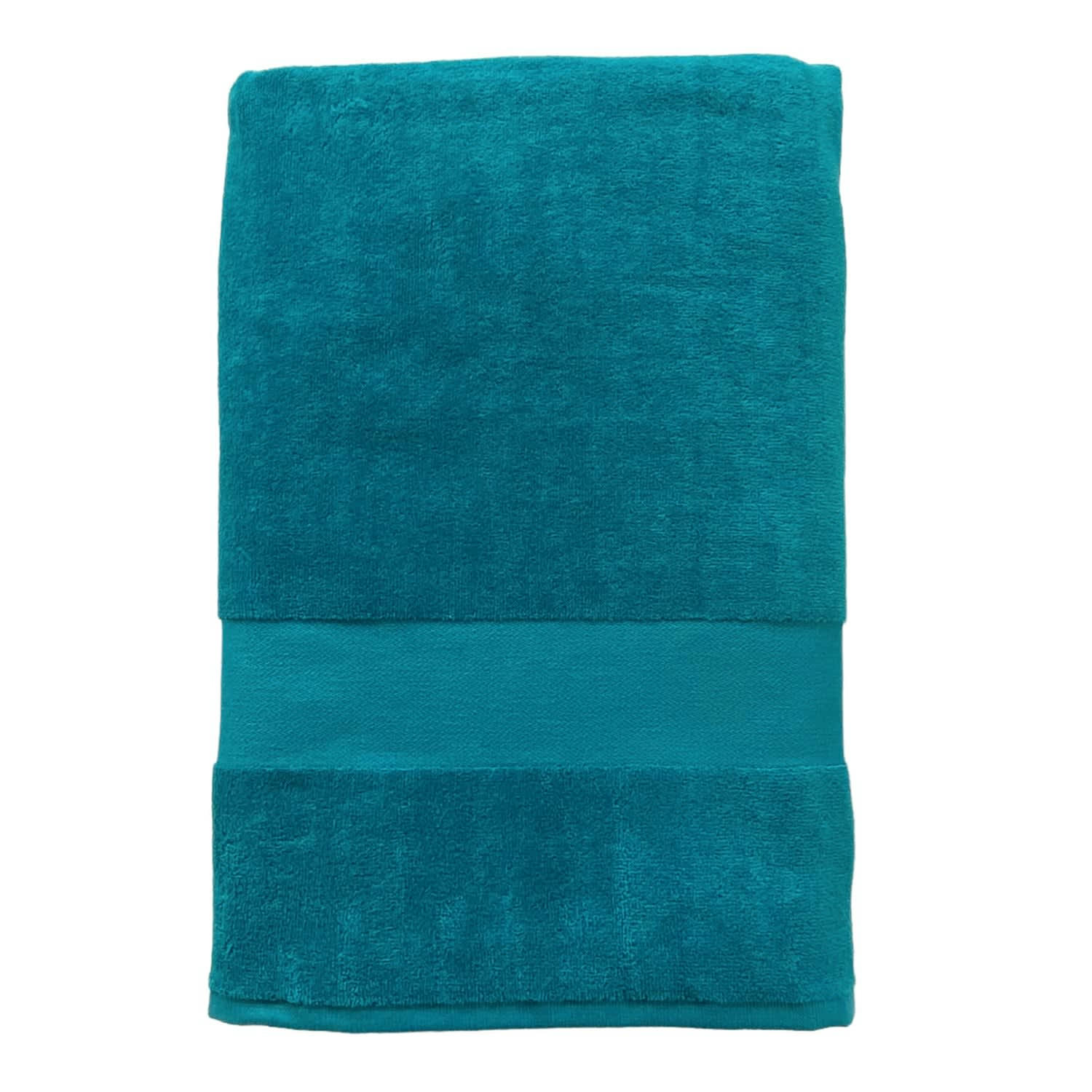 EPONGE VELOURS UNIE - Serviette de bain éponge velours unie 