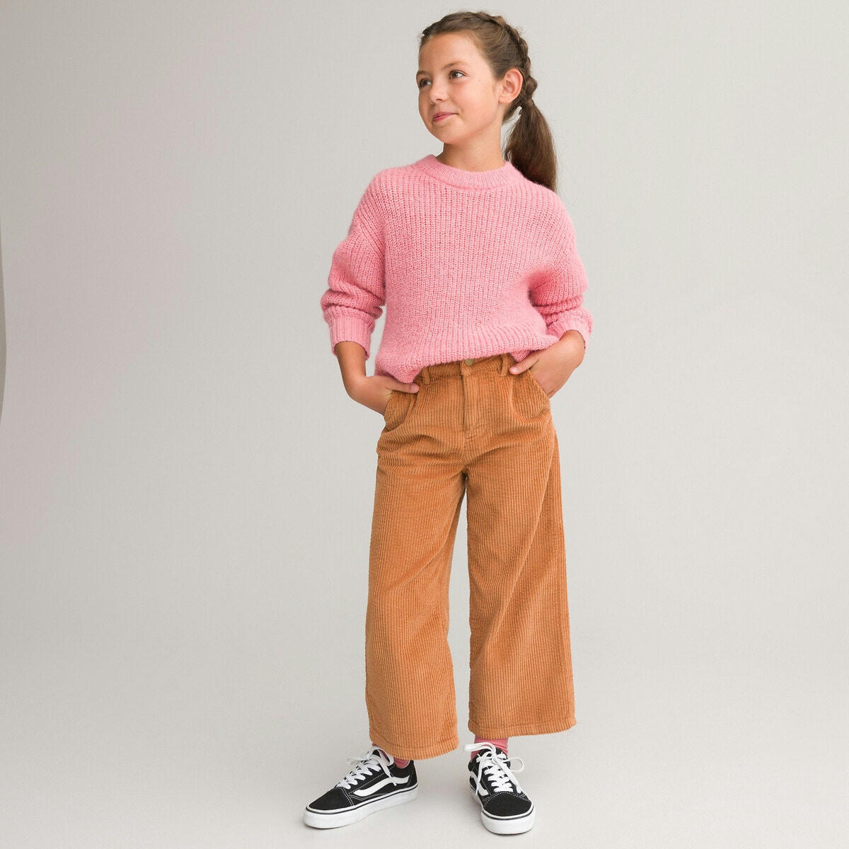 Pantalon large en velours côtelé