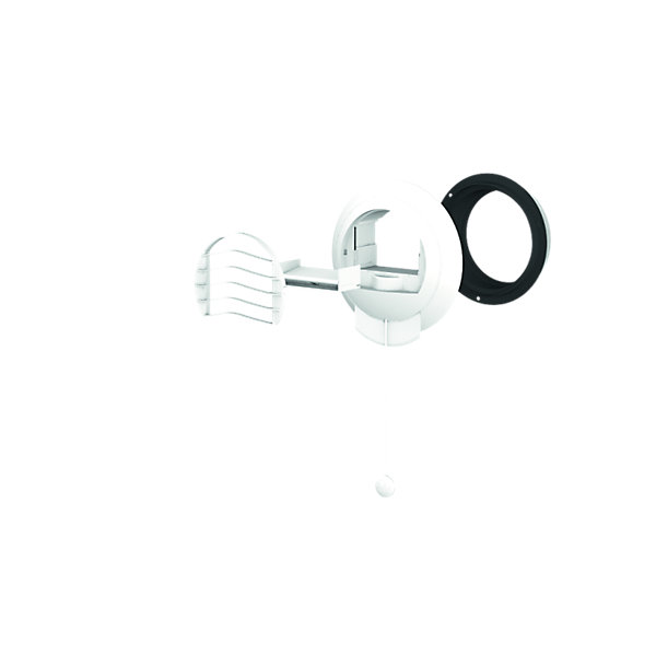 Bouche VMC sanitaire appartement ALIZE AUTO 15 m3 h avec manchette diamètre 116 mm